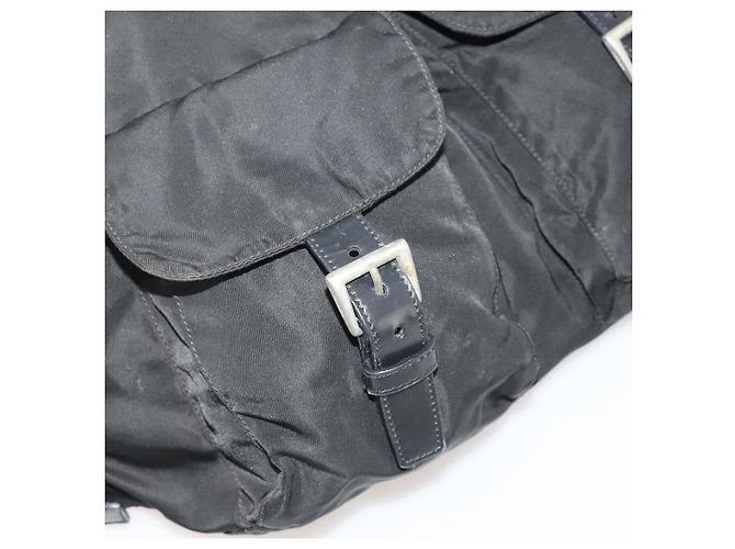 Zaino PRADA Nylon Black Silver Auth 197878 Nero Argento - vista 26