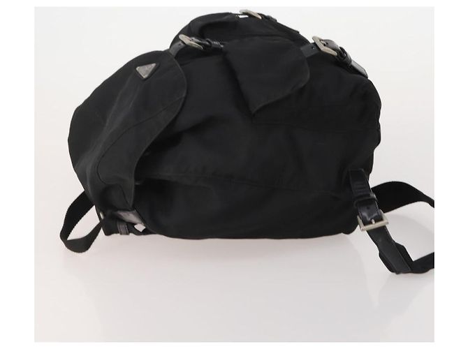 Zaino PRADA Nylon Black Silver Auth 197878 Nero Argento - vista 5