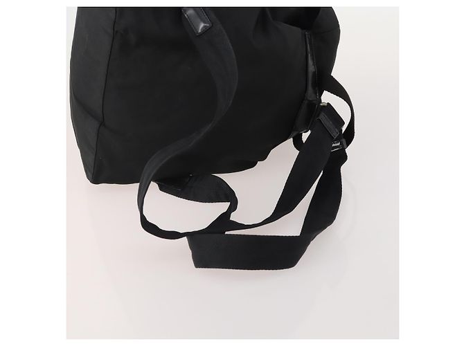 Zaino PRADA Nylon Black Silver Auth 197878 Nero Argento - vista 9