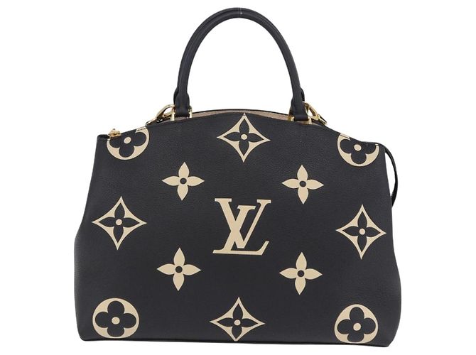 LOUIS VUITTON Monogram Empreinte Grand Palais MM Hand Bag M45842 Auth ka6115SAV Nero Monogramma - vista 2