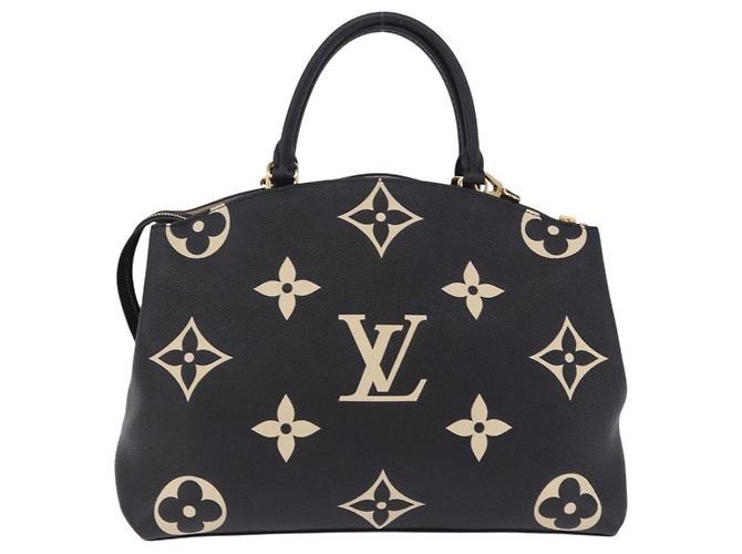 LOUIS VUITTON Monogram Empreinte Grand Palais MM Hand Bag M45842 Auth ka6115SAV Nero Monogramma - vista 3