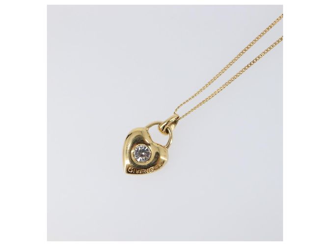 Colar GIVENCHY metal Gold Auth SW2822 Dourado - vista 3