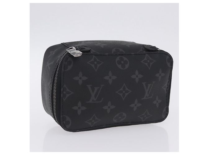 LOUIS VUITTON Monogram Eclipse Cube de Langemont PM Pouch M44697 LV Auth 200397V Monograma - vista 6
