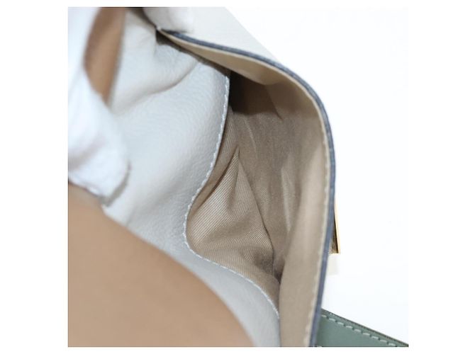 Chloé Borsa Chloe Marcie in pelle 2way Verde Oro Auth 200450V D'oro - vista 19