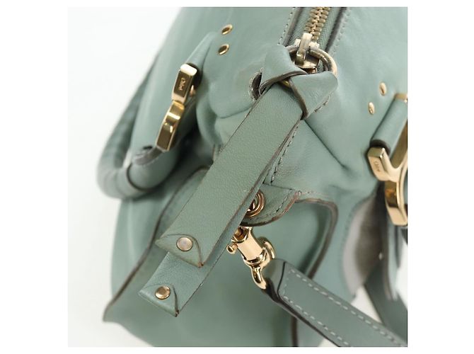 Chloé Borsa Chloe Marcie in pelle 2way Verde Oro Auth 200450V D'oro - vista 21