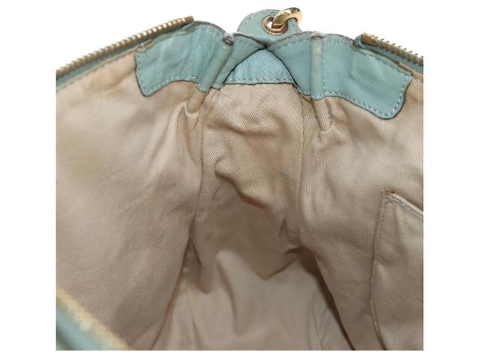 Chloé Borsa Chloe Marcie in pelle 2way Verde Oro Auth 200450V D'oro - vista 25