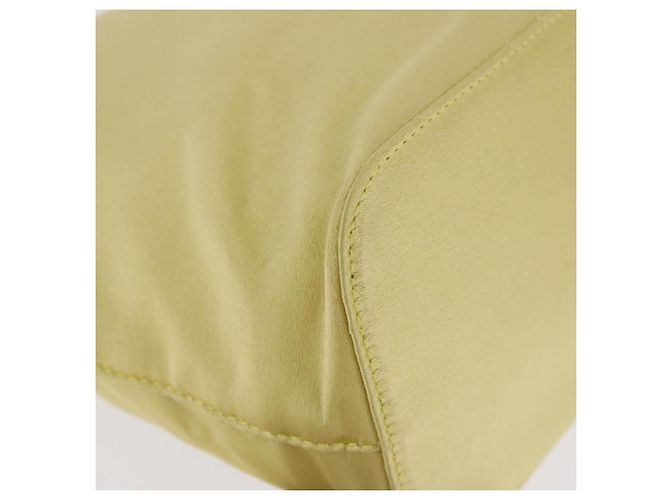 Pouch PRADA in raso giallo oro autentica 201895 D'oro - vista 11