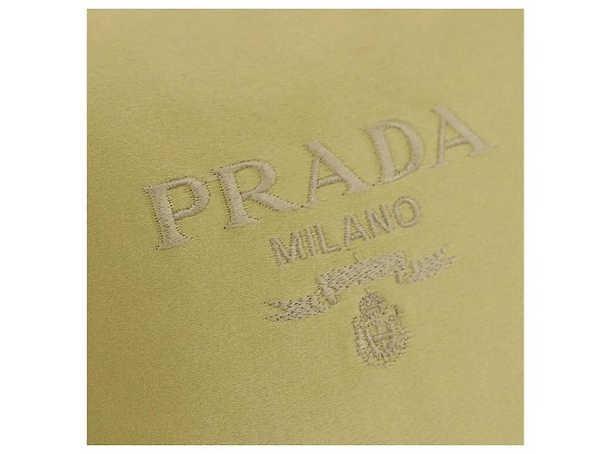 Pouch PRADA in raso giallo oro autentica 201895 D'oro - vista 16