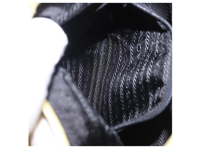 Pouch PRADA in raso giallo oro autentica 201895 D'oro - vista 22