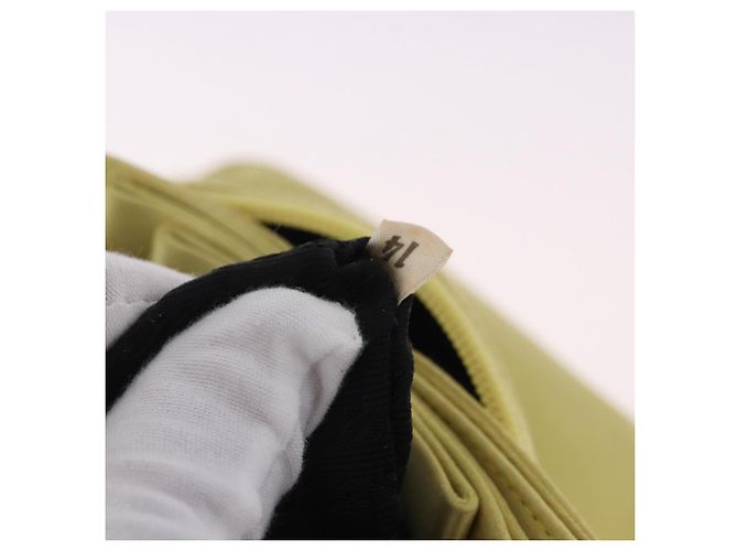 Pouch PRADA in raso giallo oro autentica 201895 D'oro - vista 23