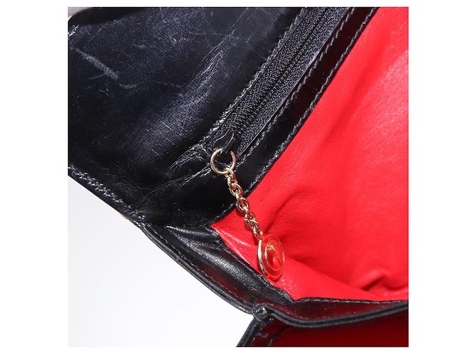 Bolsa de mão GUCCI em couro Outlet Preta Dourada 000 1448 0539 Auth 202950V Preto Dourado - vista 21