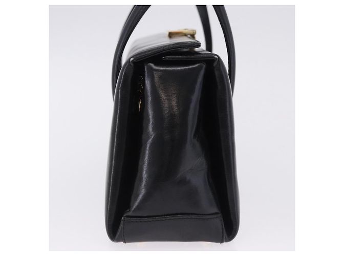 Bolsa de mão GUCCI em couro Outlet Preta Dourada 000 1448 0539 Auth 202950V Preto Dourado - vista 5