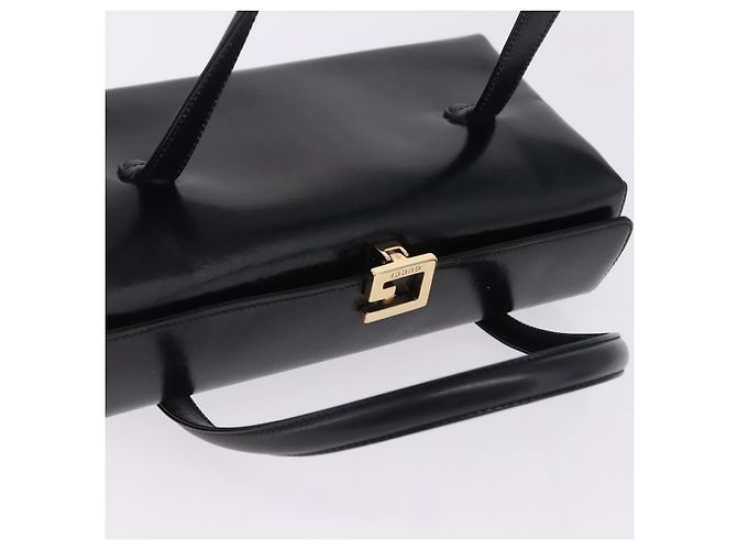 Bolsa de mão GUCCI em couro Outlet Preta Dourada 000 1448 0539 Auth 202950V Preto Dourado - vista 6