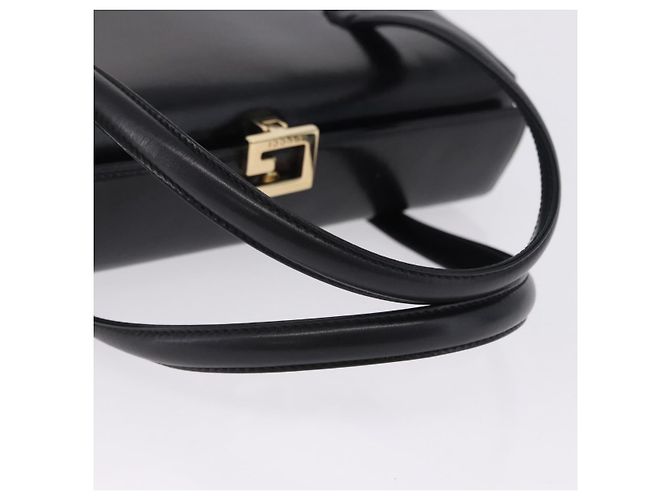 Bolsa de mão GUCCI em couro Outlet Preta Dourada 000 1448 0539 Auth 202950V Preto Dourado - vista 7