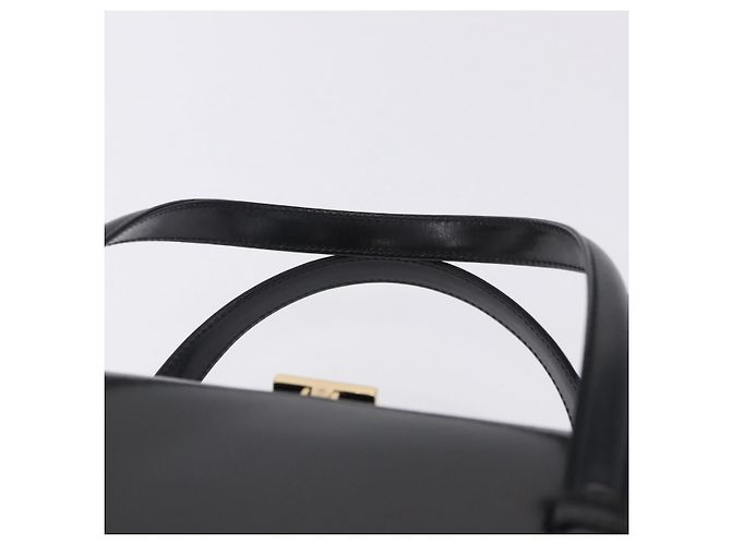 Bolsa de mão GUCCI em couro Outlet Preta Dourada 000 1448 0539 Auth 202950V Preto Dourado - vista 8