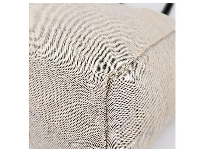 Sac Tote PRADA en toile gris Auth 200676 Marron - vue 11