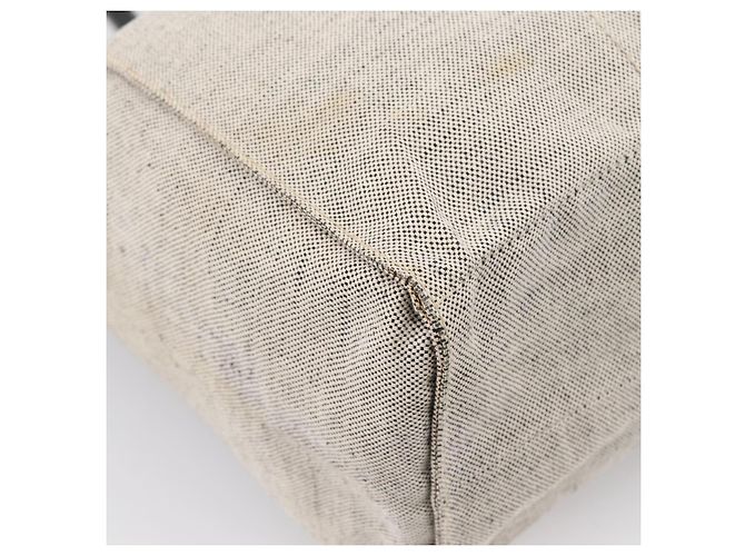 Sac Tote PRADA en toile gris Auth 200676 Marron - vue 14