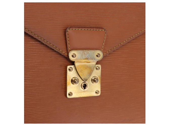 LOUIS VUITTON Epi Serviette Conseiller Case Zipangu Gold M54428 LV Auth 203011 - vista 14