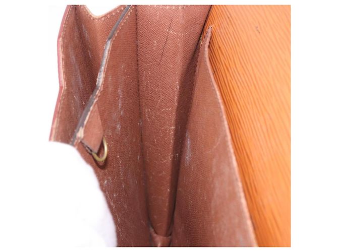 LOUIS VUITTON Epi Serviette Conseiller Case Zipangu Gold M54428 LV Auth 203011 - vista 20