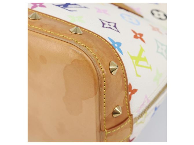 LOUIS VUITTON Monogram Multicolor Alma Hand Bag White M92647 LV Auth 202591V Bianco - vista 11