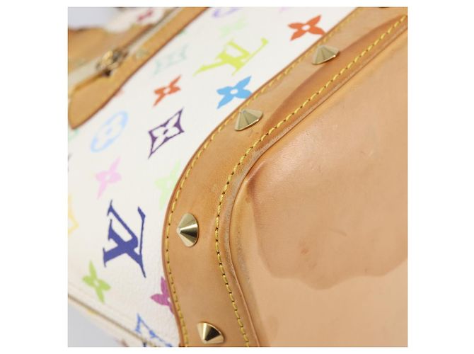 LOUIS VUITTON Monogram Multicolor Alma Hand Bag White M92647 LV Auth 202591V Bianco - vista 12