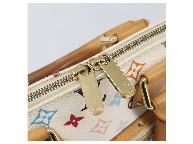 LOUIS VUITTON Monogram Multicolor Alma Hand Bag White M92647 LV Auth 202591V Bianco - vista 18