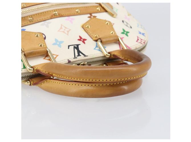 LOUIS VUITTON Monogram Multicolor Alma Hand Bag White M92647 LV Auth 202591V Bianco - vista 7