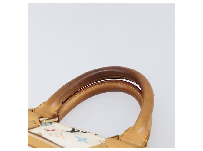 LOUIS VUITTON Monogram Multicolor Alma Hand Bag White M92647 LV Auth 202591V Bianco - vista 8