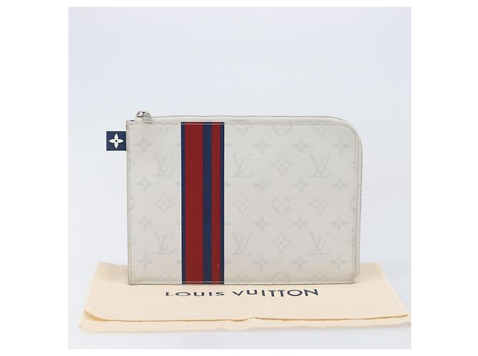 LOUIS VUITTON Monogram White Pochette Jules PM Bag White M61745 LV Auth 202622V Bianco Monogramma - vista 12