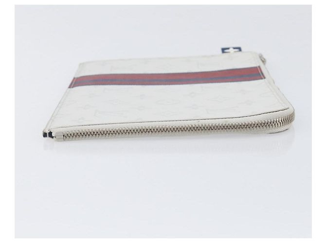 LOUIS VUITTON Monogram White Pochette Jules PM Bag White M61745 LV Auth 202622V Bianco Monogramma - vista 3