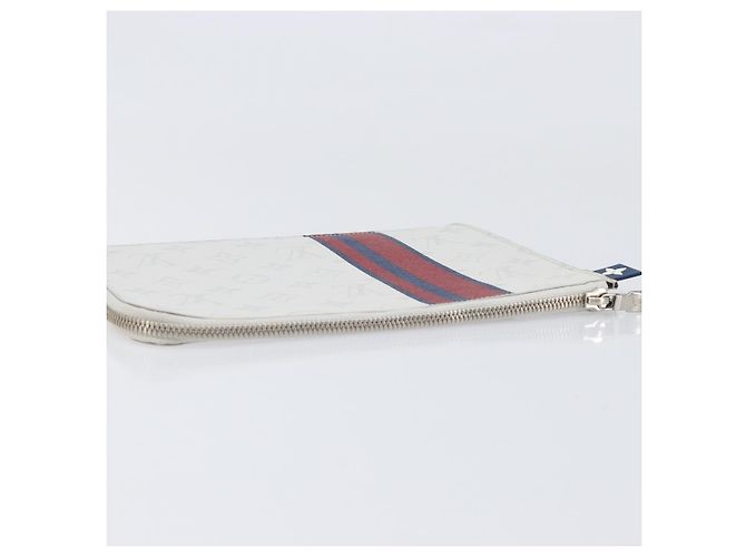 LOUIS VUITTON Monogram White Pochette Jules PM Bag White M61745 LV Auth 202622V Bianco Monogramma - vista 5
