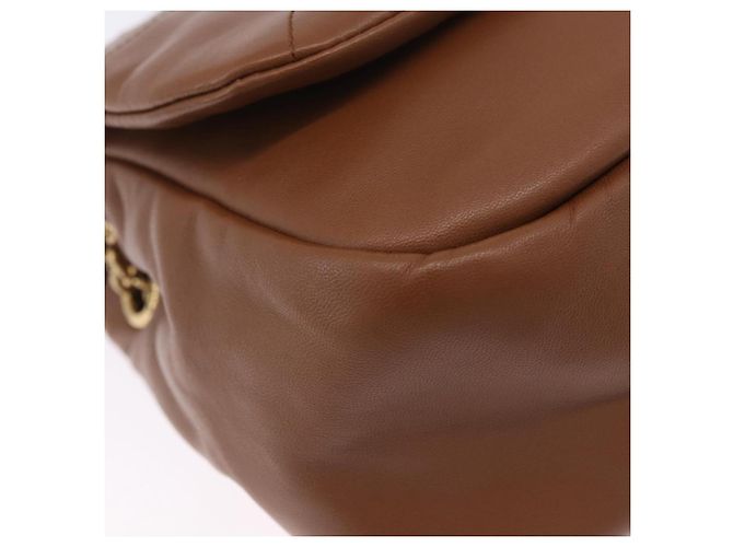 Autre Marque Borsa a tracolla SAINT LAURENT Jamie in pelle marrone e oro Auth 200430M D'oro - vista 10