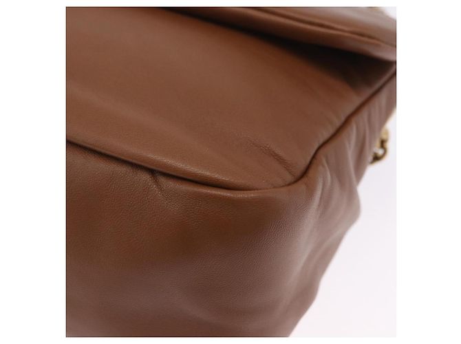 Autre Marque Borsa a tracolla SAINT LAURENT Jamie in pelle marrone e oro Auth 200430M D'oro - vista 11