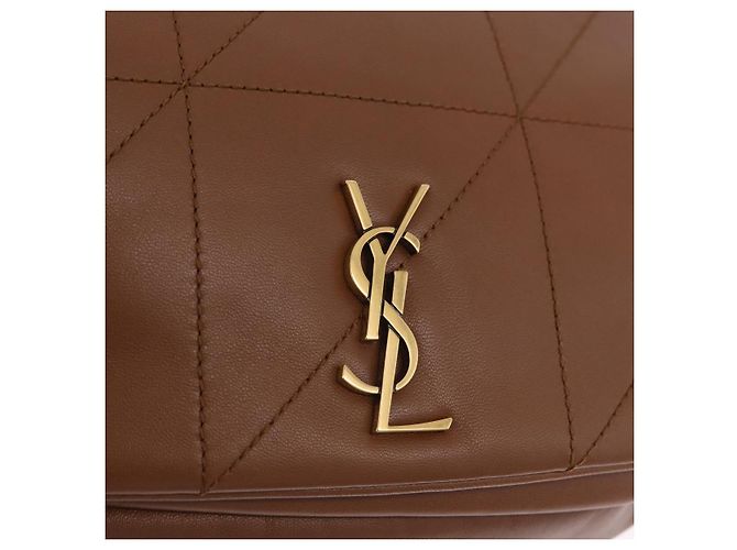 Autre Marque Borsa a tracolla SAINT LAURENT Jamie in pelle marrone e oro Auth 200430M D'oro - vista 14