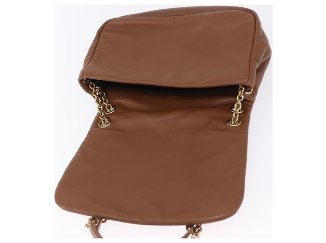 Autre Marque Borsa a tracolla SAINT LAURENT Jamie in pelle marrone e oro Auth 200430M D'oro - vista 15