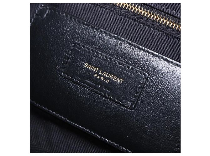 Autre Marque Borsa a tracolla SAINT LAURENT Jamie in pelle marrone e oro Auth 200430M D'oro - vista 17