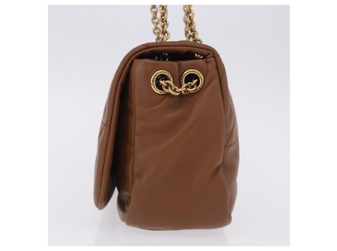 Autre Marque Borsa a tracolla SAINT LAURENT Jamie in pelle marrone e oro Auth 200430M D'oro - vista 4