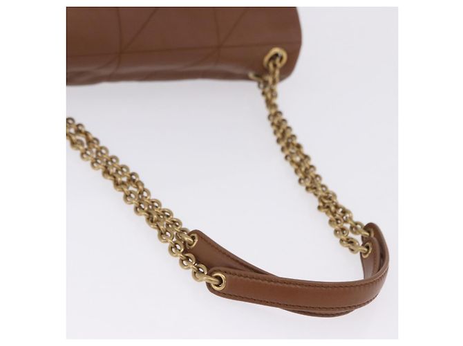 Autre Marque Borsa a tracolla SAINT LAURENT Jamie in pelle marrone e oro Auth 200430M D'oro - vista 7