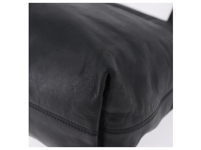 CHANEL Tote Bag aus Lammleder Schwarz CC Auth 201339A - Ansicht 11
