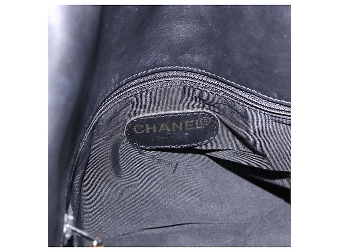 CHANEL Tote Bag aus Lammleder Schwarz CC Auth 201339A - Ansicht 14