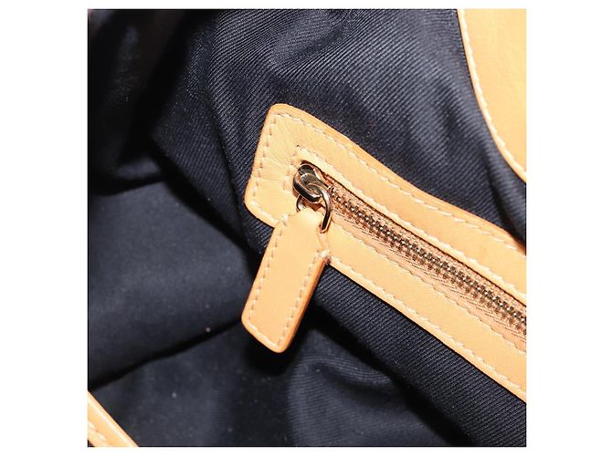 Bulgari Borsa a spalla BVLGARI Chandra in pelle Beige Gold Auth am12555M D'oro - vista 22