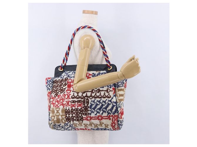 Céline CELINE Schultertasche Pile Multicolor Gold Auth 202453A Mehrfarben Golden - Ansicht 29