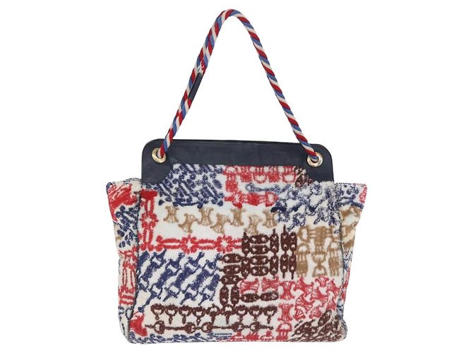 Céline CELINE Schultertasche Pile Multicolor Gold Auth 202453A Mehrfarben Golden - Ansicht 4