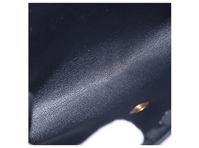Bolso de hombro con cadena Christian Dior Canvas Black Gold Tone Auth ka6175 Negro - vista 21