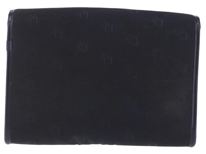 Bolso de hombro con cadena Christian Dior Canvas Black Gold Tone Auth ka6175 Negro - vista 3