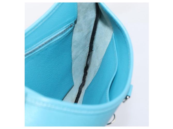 Hermès Borsa a tracolla HERMES Trim 31 in pelle Azzurro Argento Auth 203229V Blu chiaro - vista 15