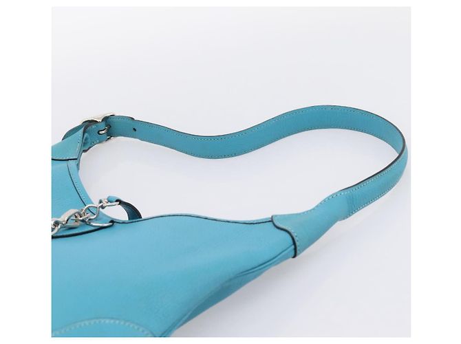 Hermès Borsa a tracolla HERMES Trim 31 in pelle Azzurro Argento Auth 203229V Blu chiaro - vista 8