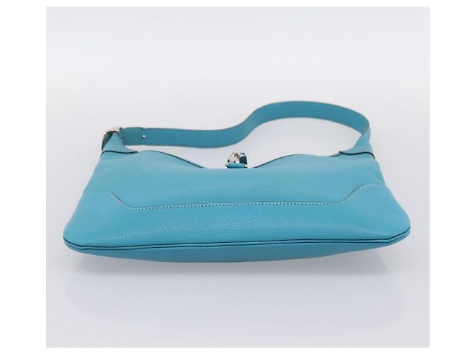 Hermès Borsa a tracolla HERMES Trim 31 in pelle Azzurro Argento Auth 203229V Blu chiaro - vista 9