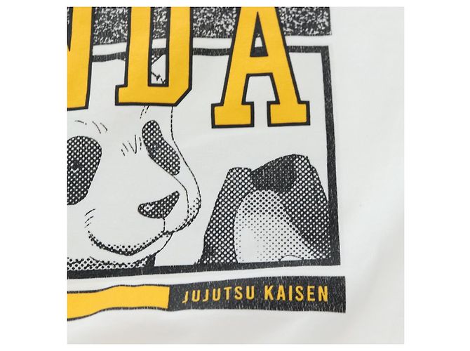 Dolce & Gabbana Camiseta de manga corta de algodón DOLCE&GABBANA Jujutsu Kaisen Panda Auth 167562M Blanco Amarillo - vista 13