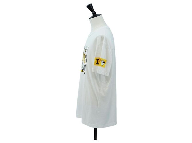 Dolce & Gabbana Camiseta de manga corta de algodón DOLCE&GABBANA Jujutsu Kaisen Panda Auth 167562M Blanco Amarillo - vista 3
